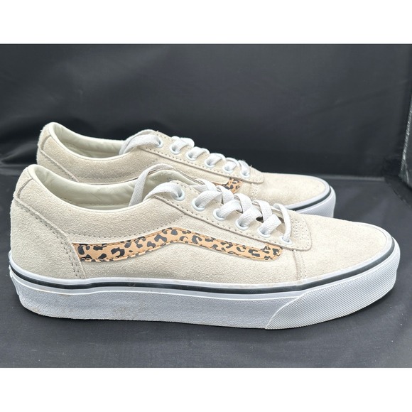 Vans Ward Cheetah Lo Suede Womens Lace Up Shoes 507698 Size 8.5 Excellent - Picture 2 of 7